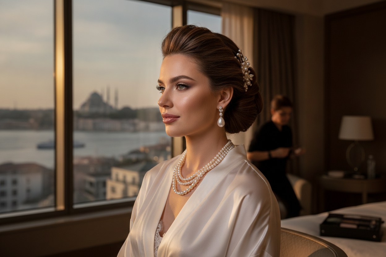 Gelin makyajı — Ayşe, Eylül 2025